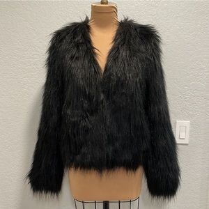 BODY FLIRT Faux Fur Jacket Size 6 Brand New